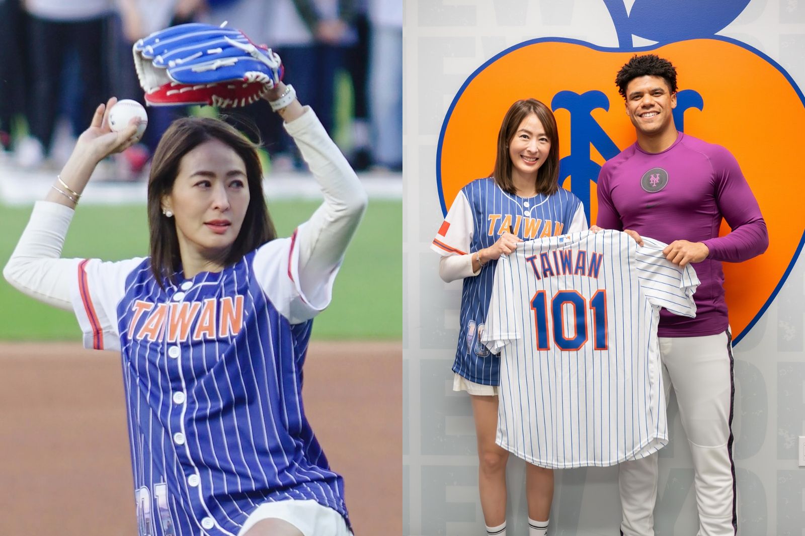 賈永婕紐約大都會開球登場　手套藏「台灣驕傲」引全場矚目