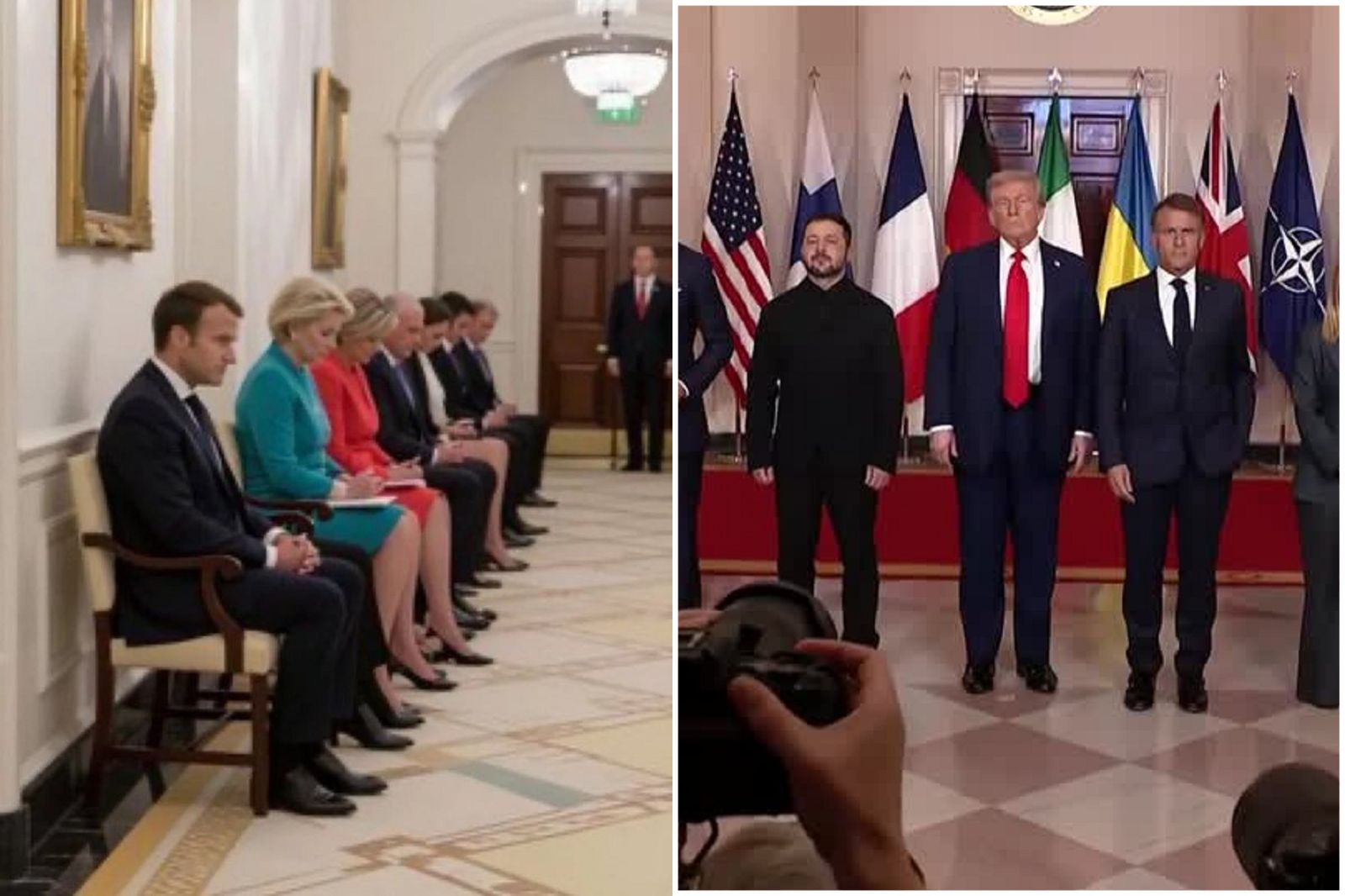 認知作戰考驗大家智商! 「歐洲領袖排排坐等川普」照片是假的