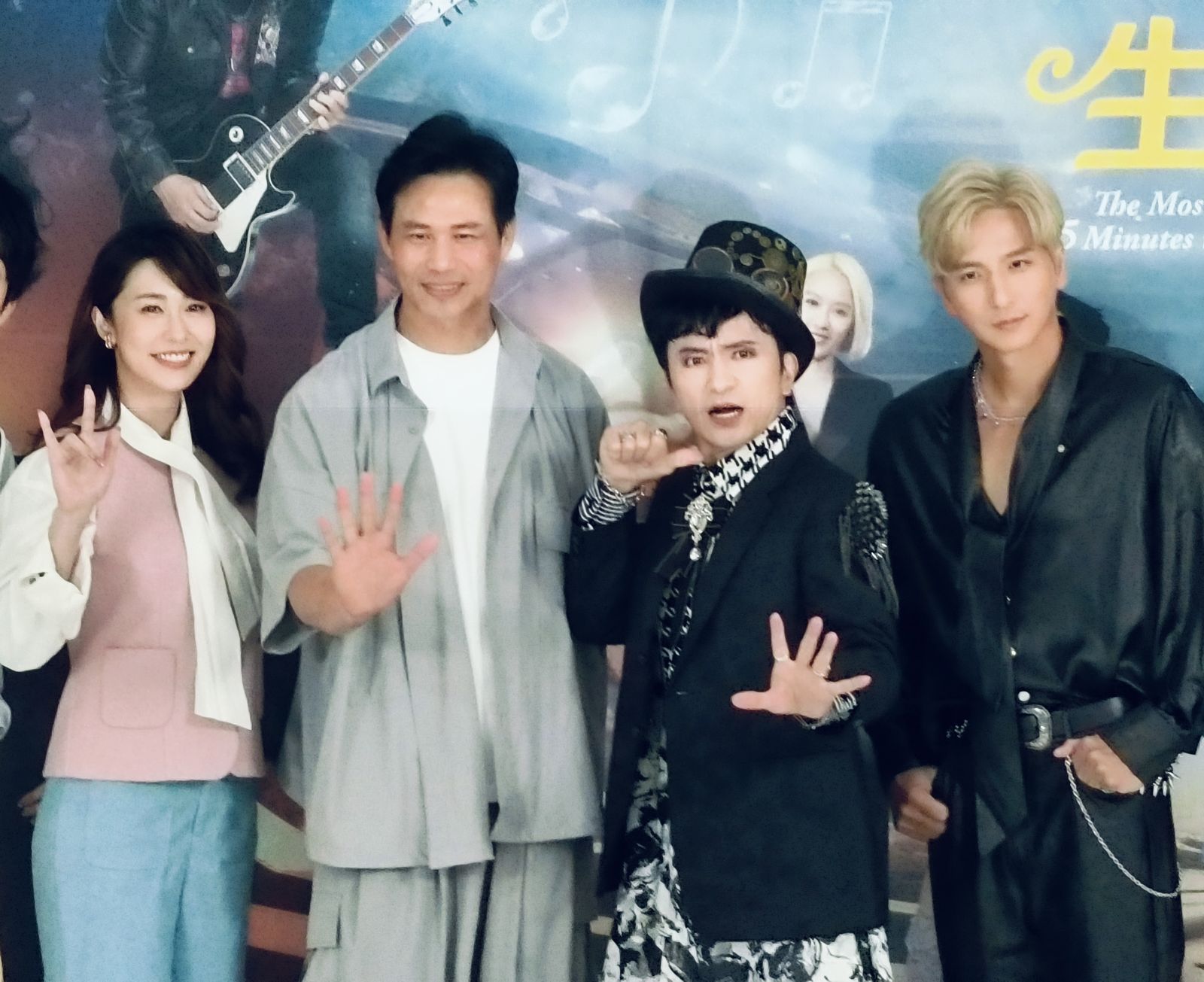 小煜、陳國華以及主要演員唐從聖等人22日出席記者會。尤嬿妮攝