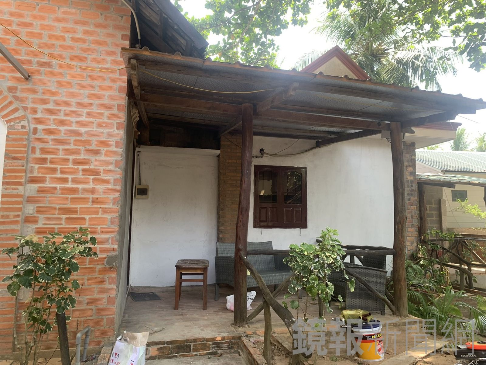 林姓台商承租前,房屋現狀猶如廢墟。林姓台商提供