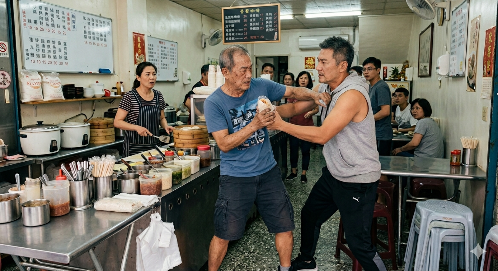 這顆飯糰2000元!台南翁怨「早餐被搶」傍晚開戰 慘遭洗臉:我沒錢繳啦