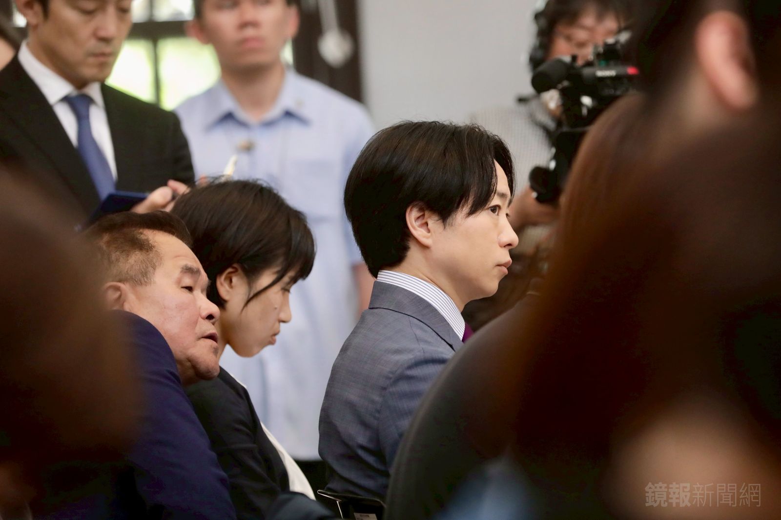 櫻井翔現身賴清德520就職週年談話記者會。（圖／林煒凱攝）