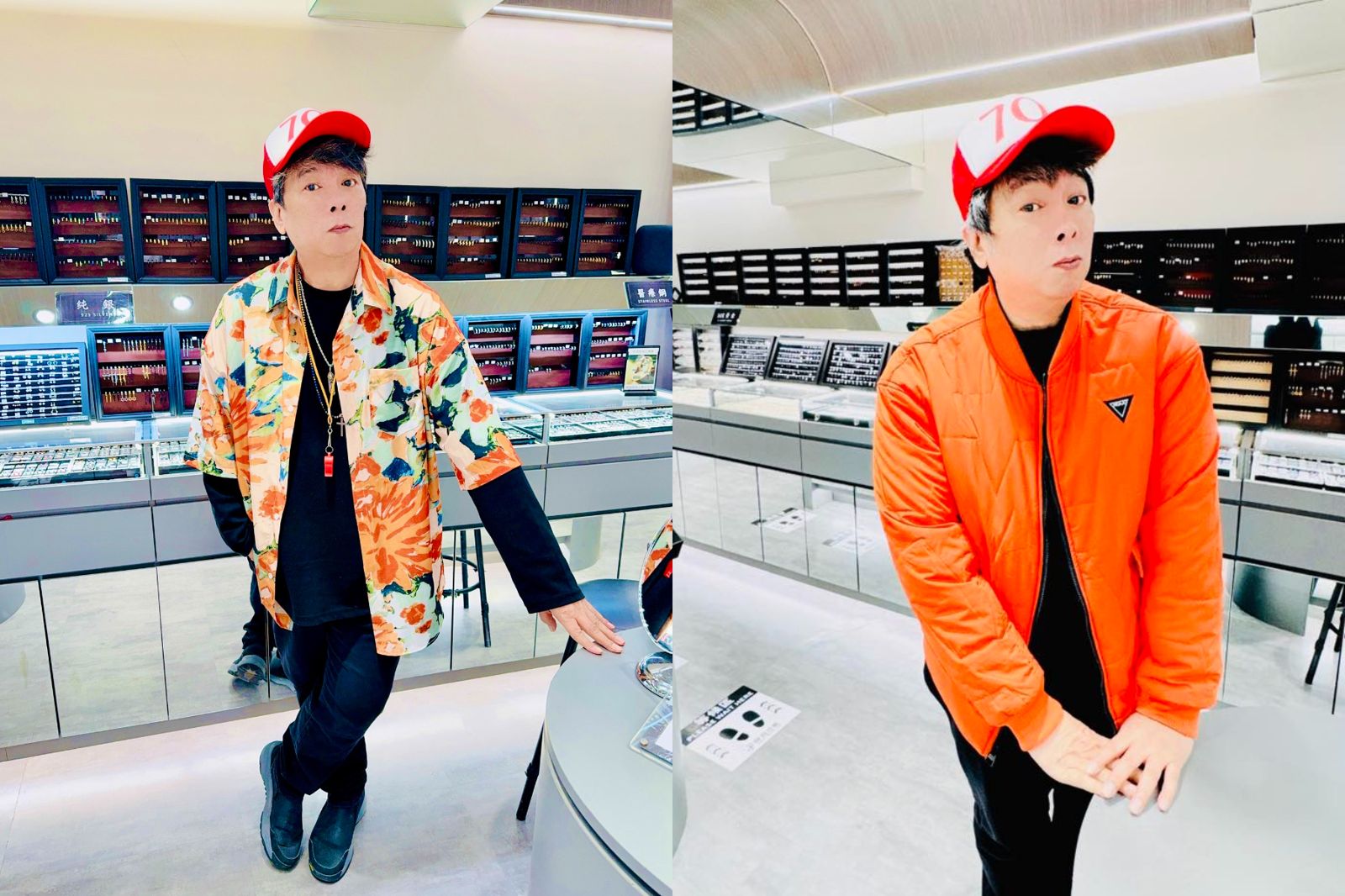 曹西平生前經營銀飾店。翻攝臉書