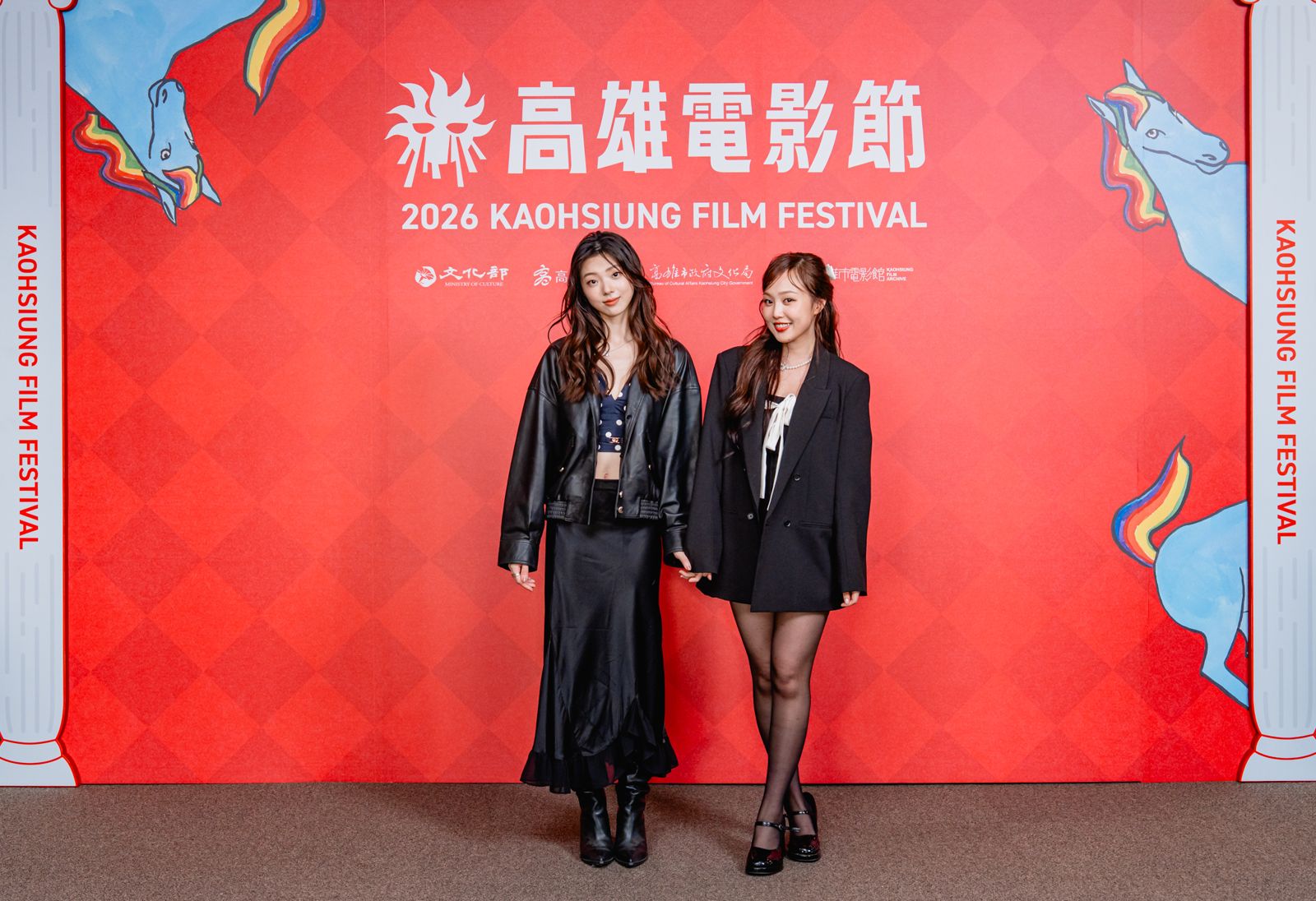 《那個掉屑的她》演員林宴慈、演員ANGIE安吉出席高雄電影節首映。圖/高雄電影節