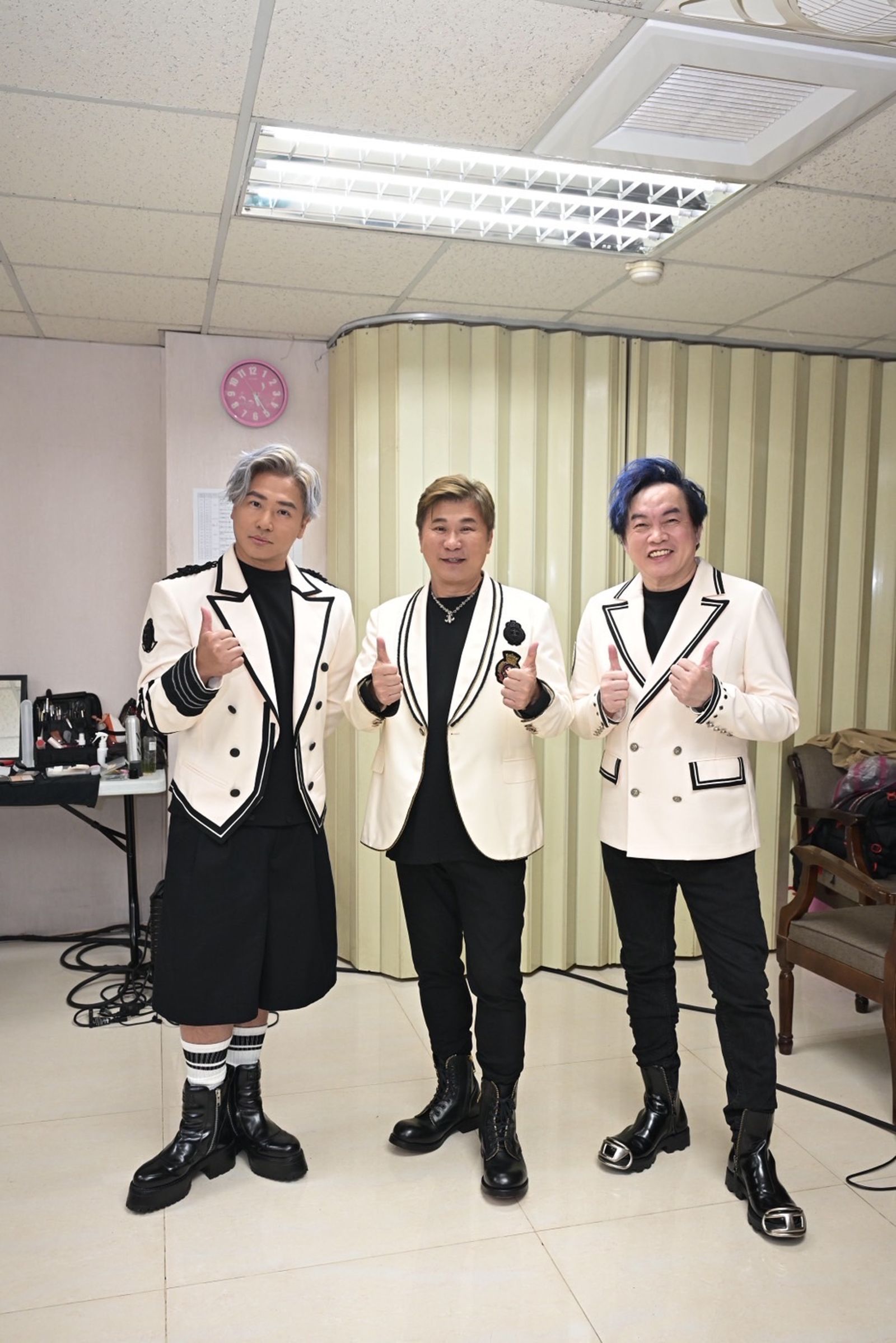 歐弟（左起）、胡瓜及康康演出前受訪。萬星傳播提供