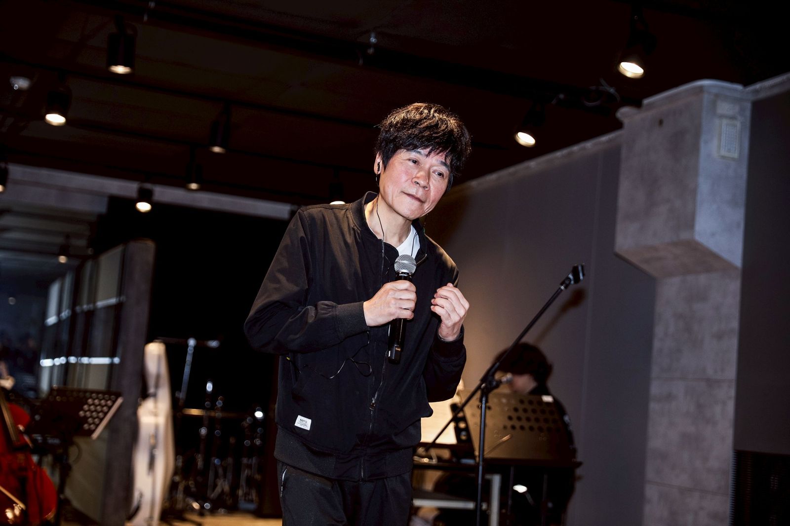 洪榮宏5日為高雄演唱會練團彩排。鄒保祥攝