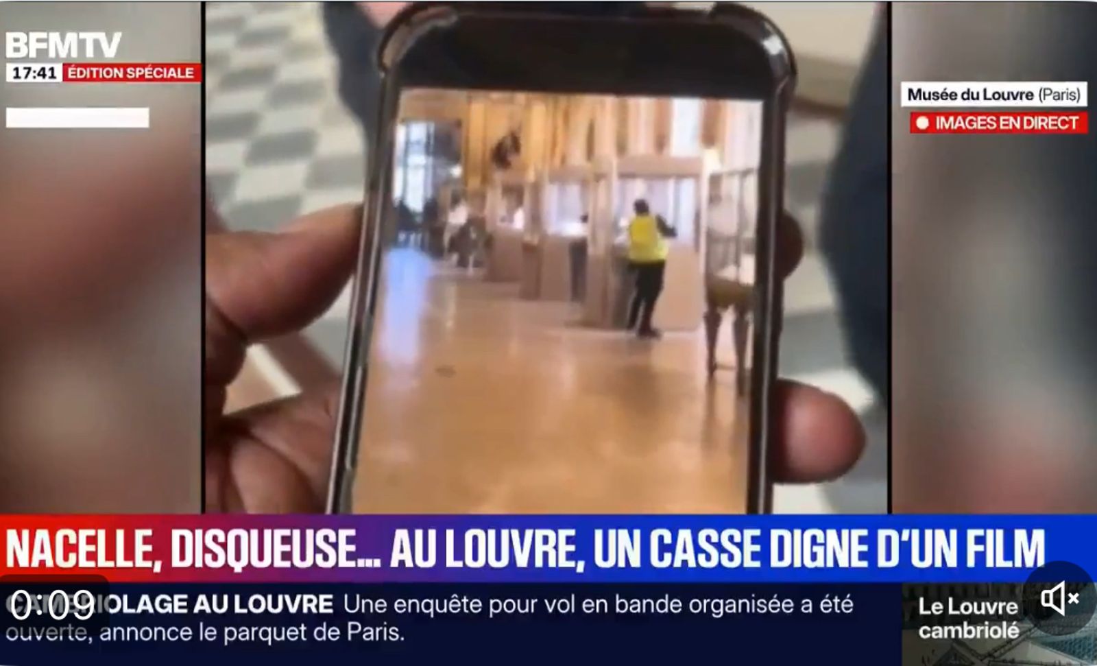 41J肉聲／羅浮宮神鬼大盜影像曝光！拿破崙帝后9珍寶被偷　后冠遭摔壞尋回