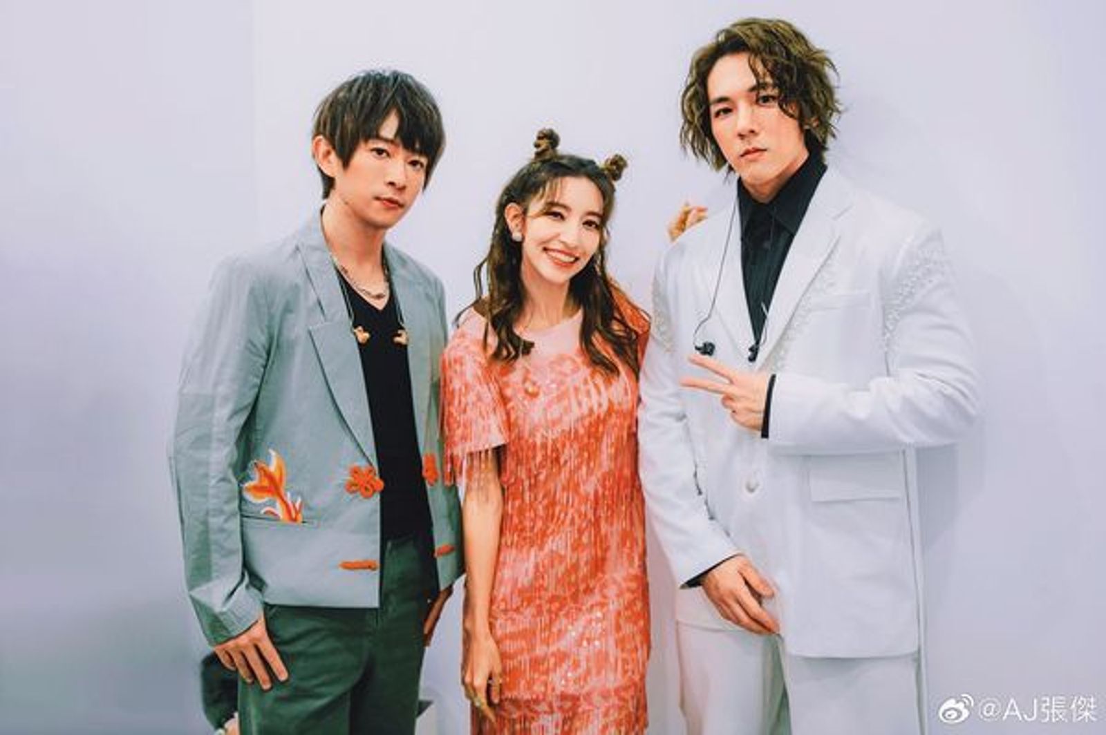 宇豪(左起)、Lara梁心頤及張傑以「南拳媽媽X」復出歌壇。翻攝張傑微博