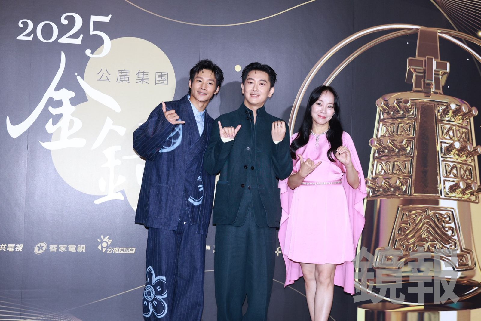 黃冠智(右起)喊拍《愛作歹》第二季《歹作愛》,讓施名帥、范瑞君苦笑。劉耀勻攝