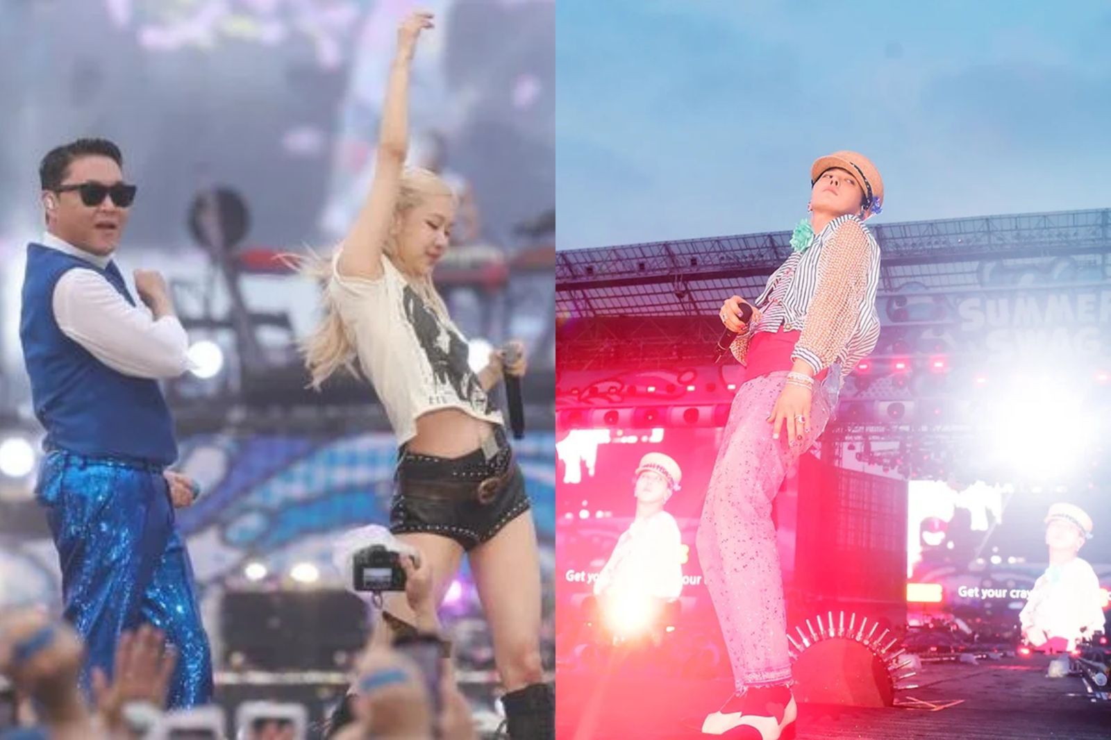 PSY濕身秀藏彩蛋！BLACKPINK Rosé無預警登台　GD也來了