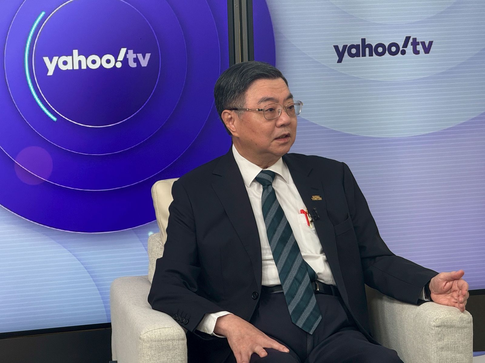 卓榮泰接受Yahoo TV網路節目《齊有此理》專訪,今天中午播出。(圖/Yahoo TV節目提供)