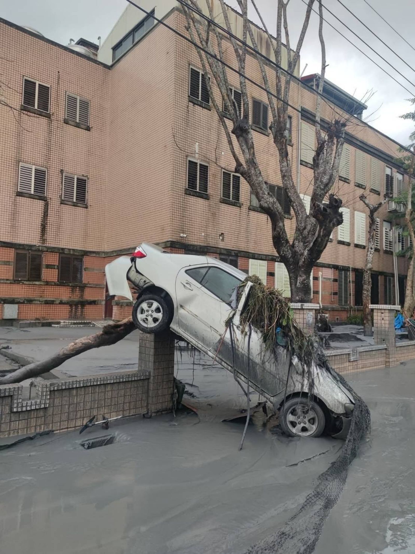 馬太鞍溪堰塞湖溢流，造成光復鄉多處淹水災情。（圖／翻攝Threads_tzuchi.official）