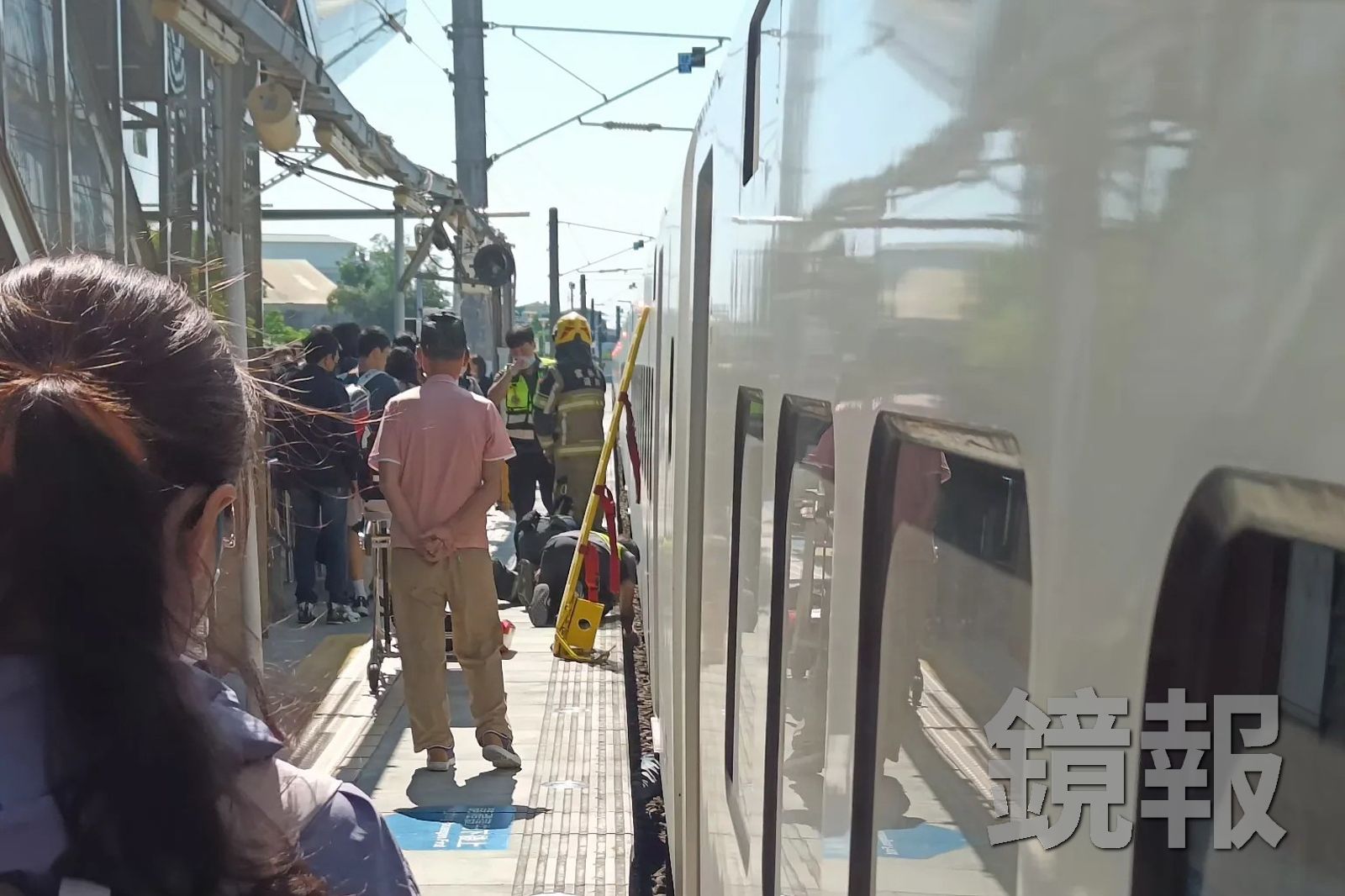 男子墜落台鐵斗南車站軌道區,當場被進站的新自強號列車輾斃。圖/畫面授權threads lulingchih