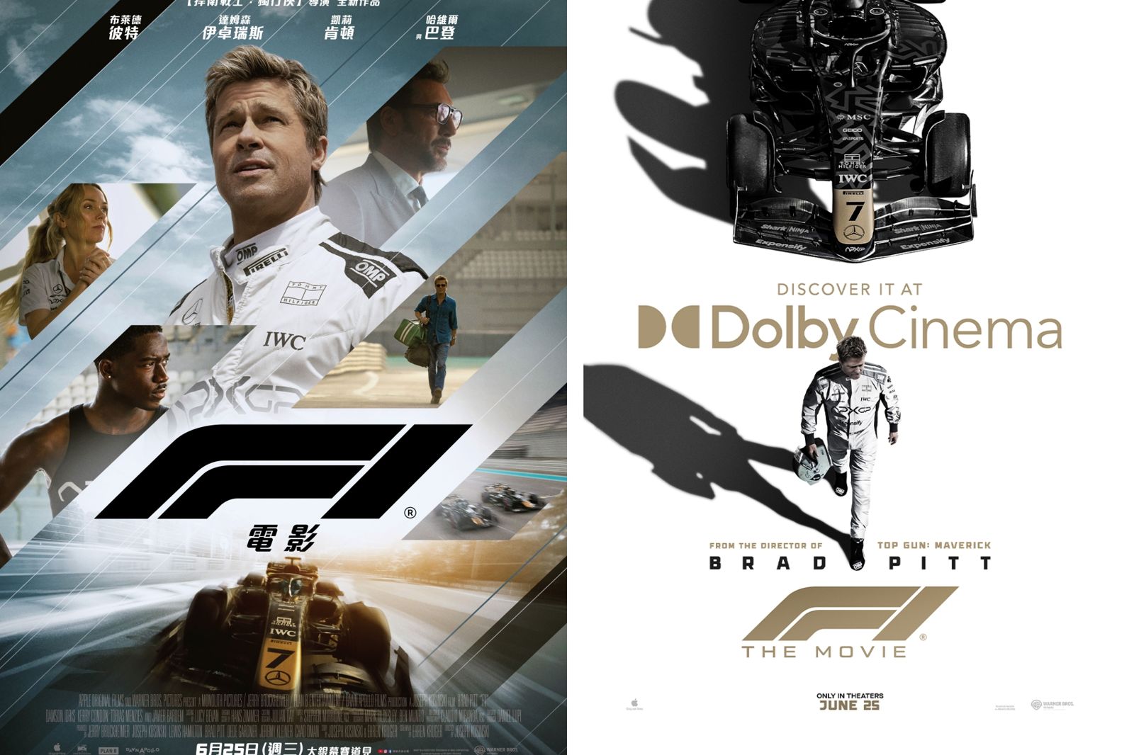 61歲布萊德彼特親駕F1狂飆300公里　每次過彎硬扛5G重壓