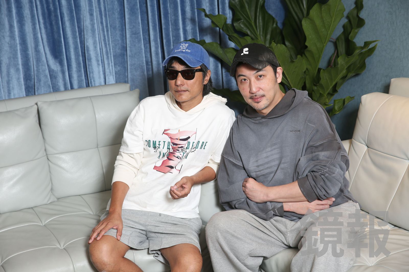 林立書（左）與李進良分享《整形過後》拍攝趣事。李鍾泉攝影