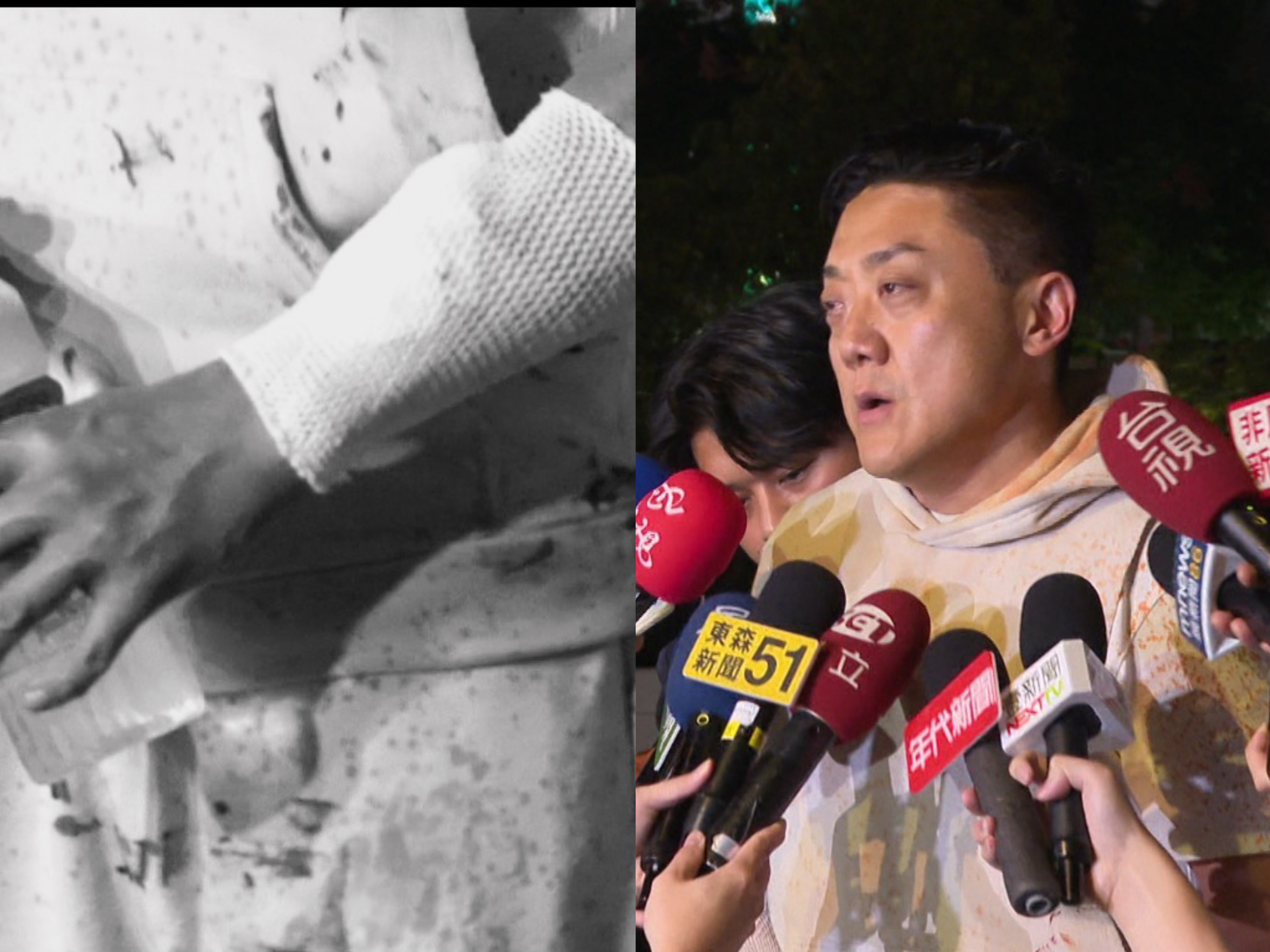 夜店大亨遭砍後首度發聲!夏天倫渾身是血走出醫院重批:台北治安真的很差