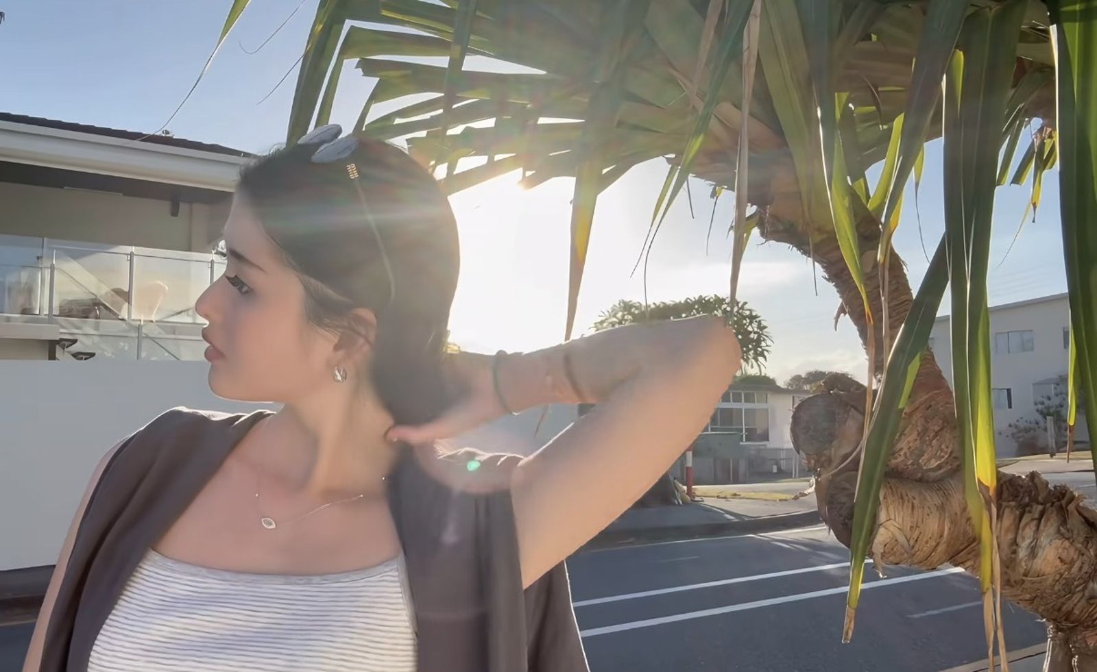 廖思惟透露項鍊是外婆所送。翻攝小紅書