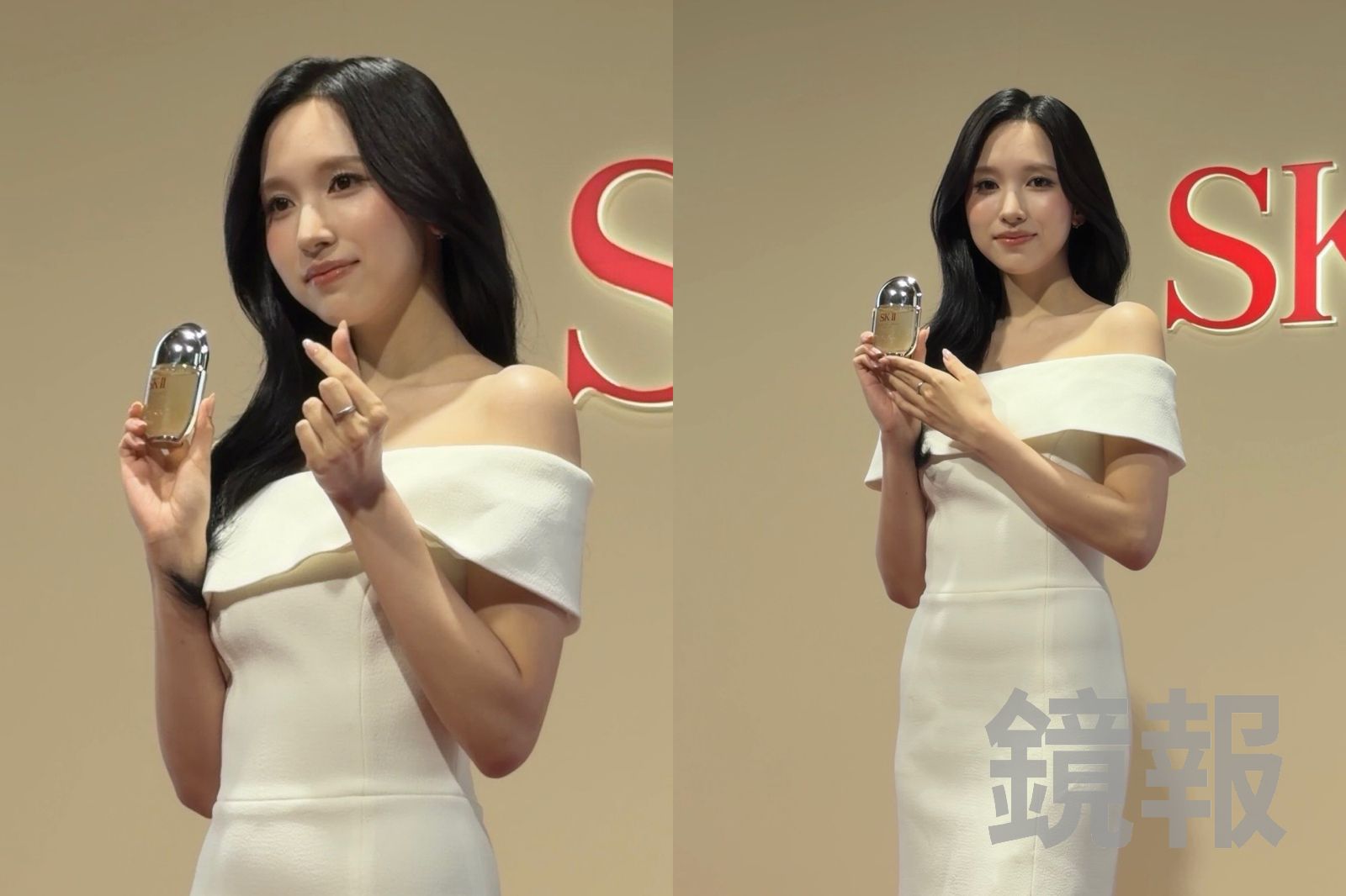 TWICE Mina首度單飛來台!純白禮服仙氣登場 抵台先衝華山:最想喝珍奶