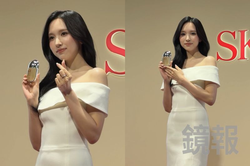 TWICE Mina首度單飛來台！純白禮服仙氣登場　抵台先衝華山：最想喝珍奶