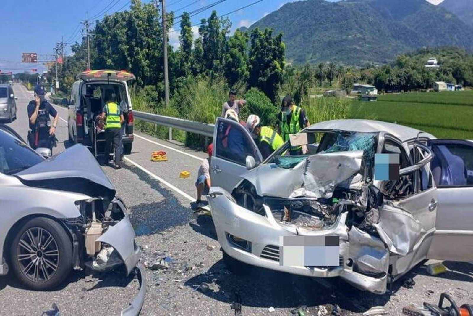 中秋節車禍1死5傷!一家5口開心出遊遭對向車猛撞 35歲媽媽魂斷花蓮台9線