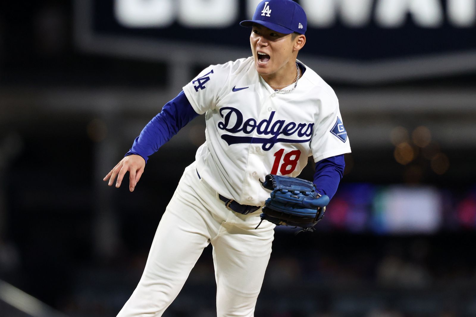 山本由伸繳7局好投創單季勝投新猷 道奇狂灌14分痛宰紅人