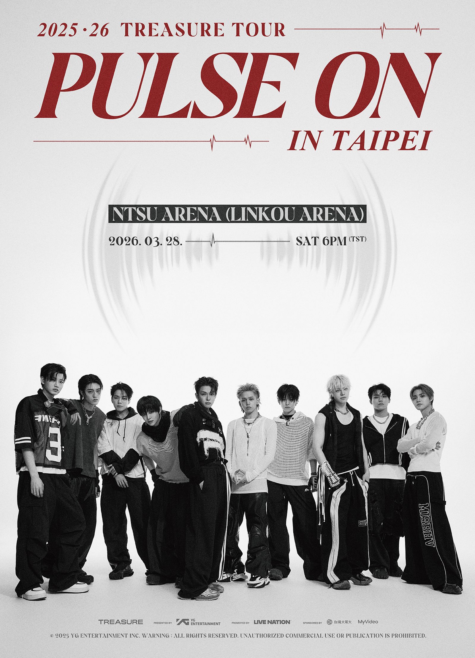 TREASURE啟動全新世巡,台北場賣票資訊公開。Live Nation Taiwan提供