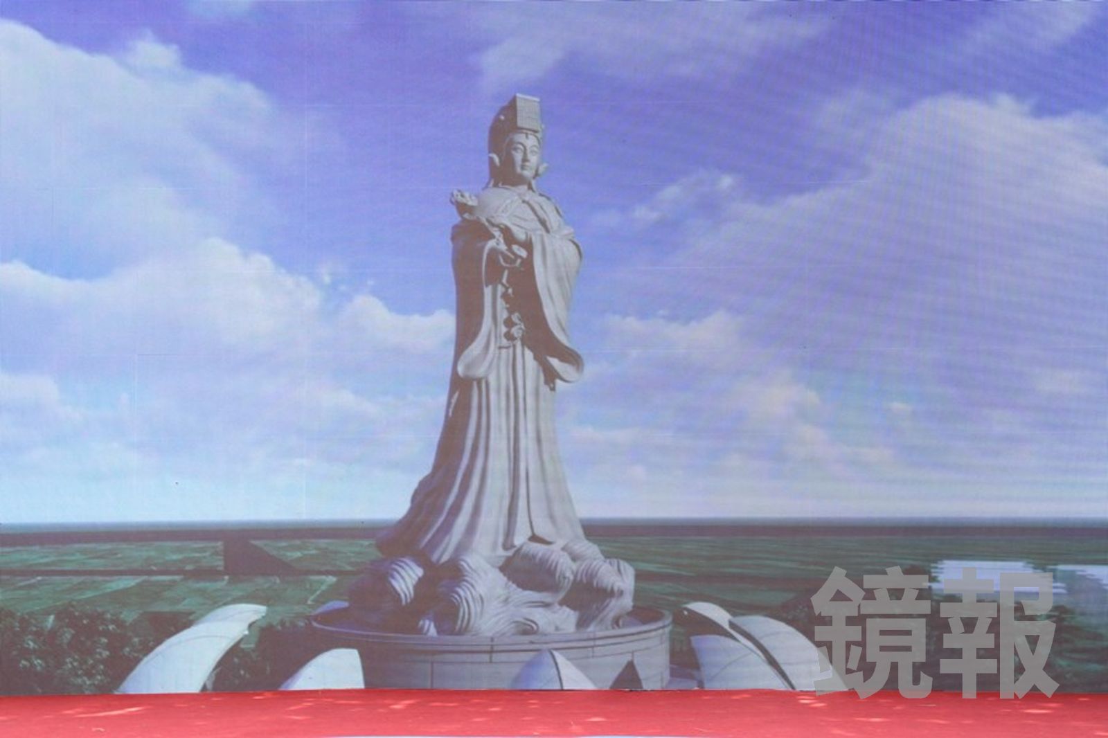 大安媽祖雕像示意圖。圖/台中市政府提供