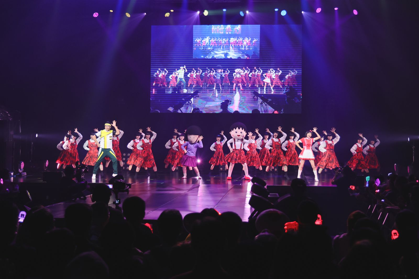 avantgardey演唱會把櫻桃小丸子也找來了。B'in Live Entertainment提供