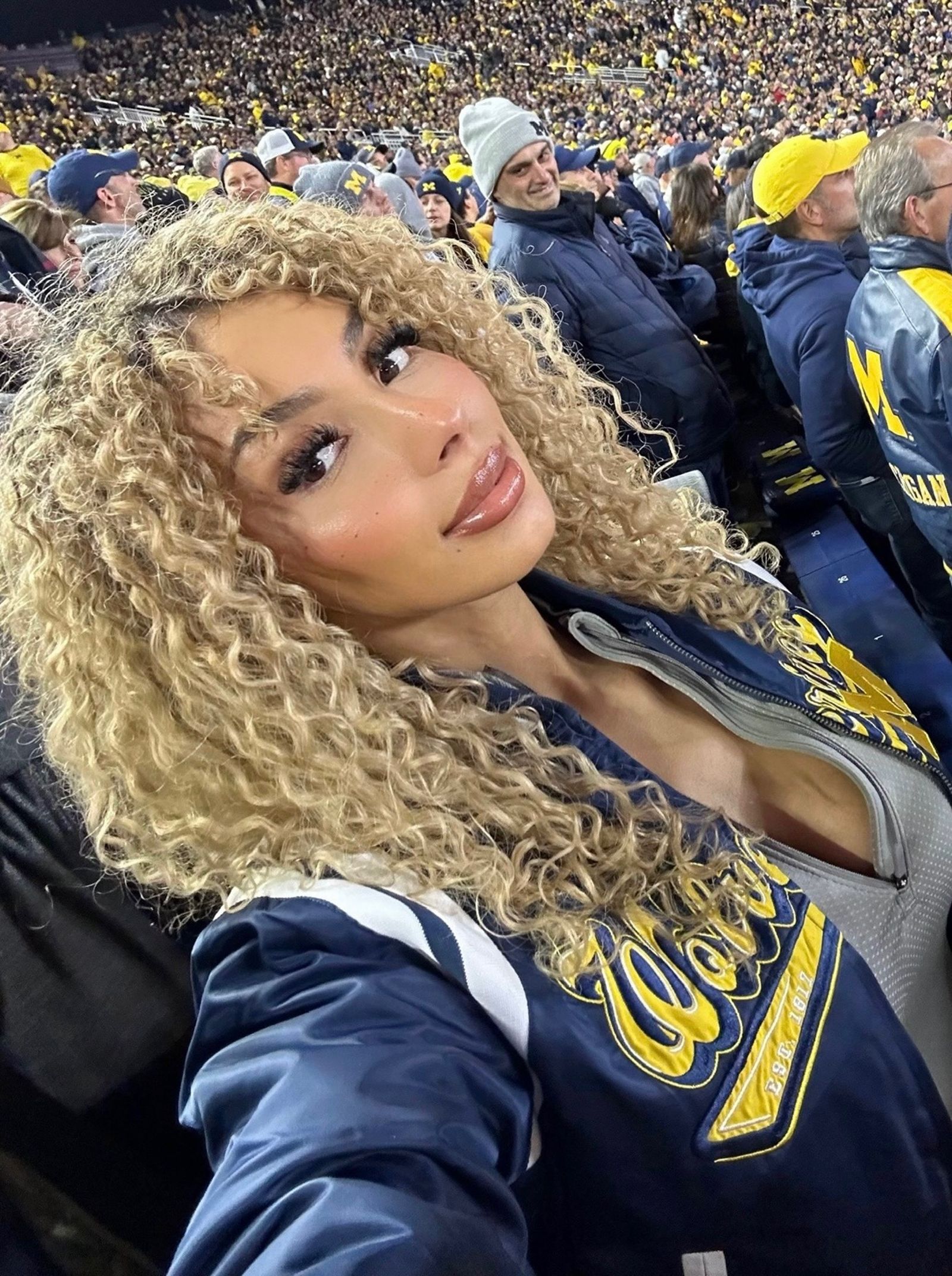 索雷蒂是狼獾隊死忠球迷。圖/翻攝自IG/miasorety