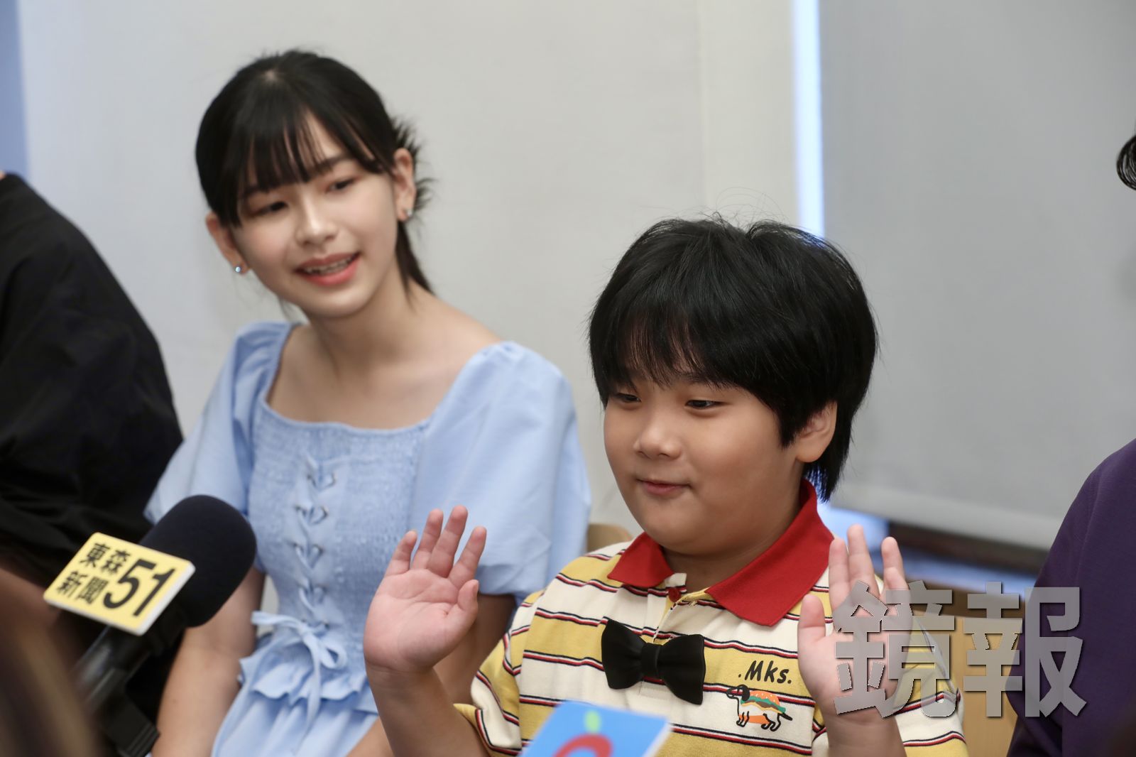 張芹瑜(左)、龍步晞都以《屋下無人》入圍金鐘。攝影林煒凱