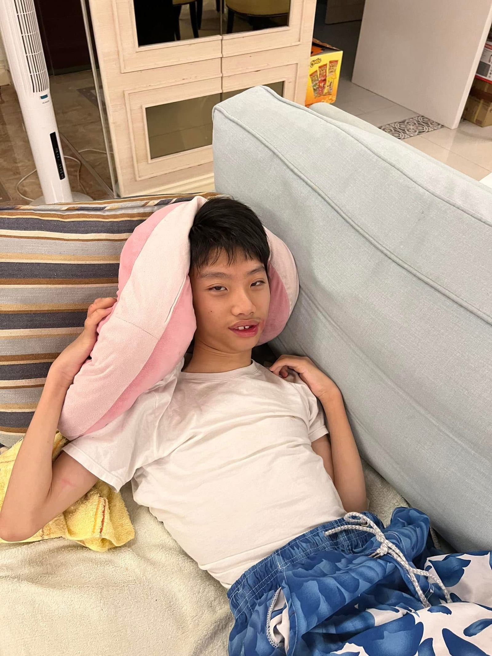 李宇柔的兒子牛牛罹患罕病。翻攝李宇柔臉書