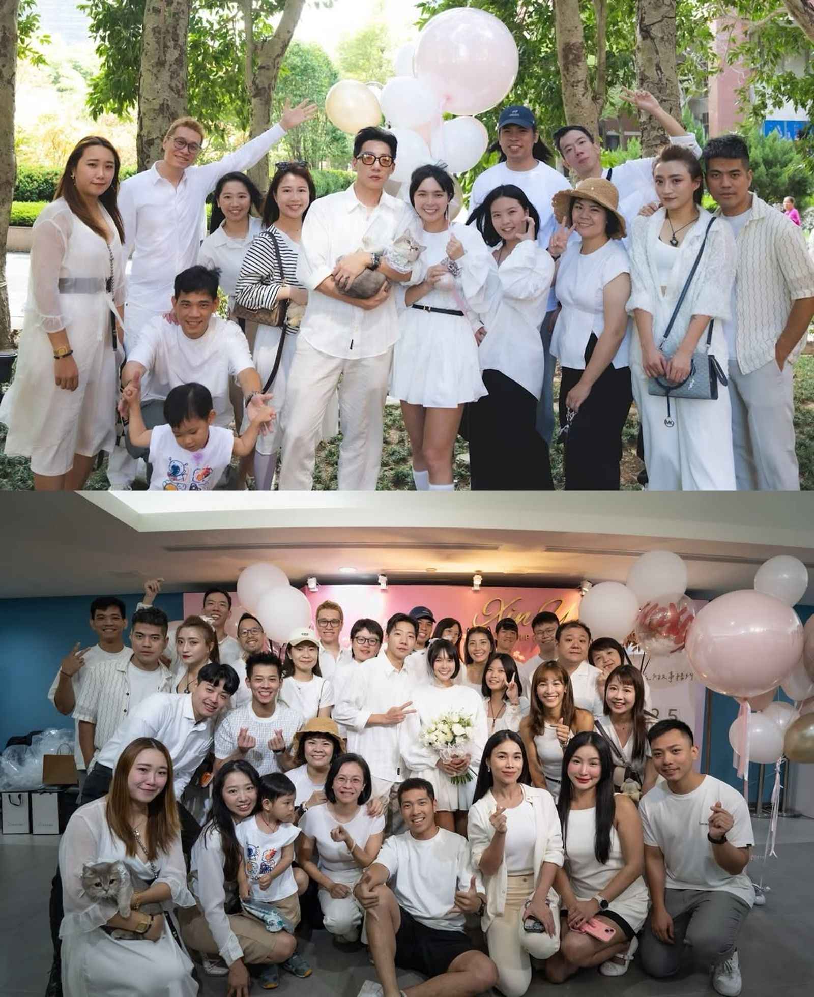 親朋好友都獻上祝福。IG@tystarpiggggg