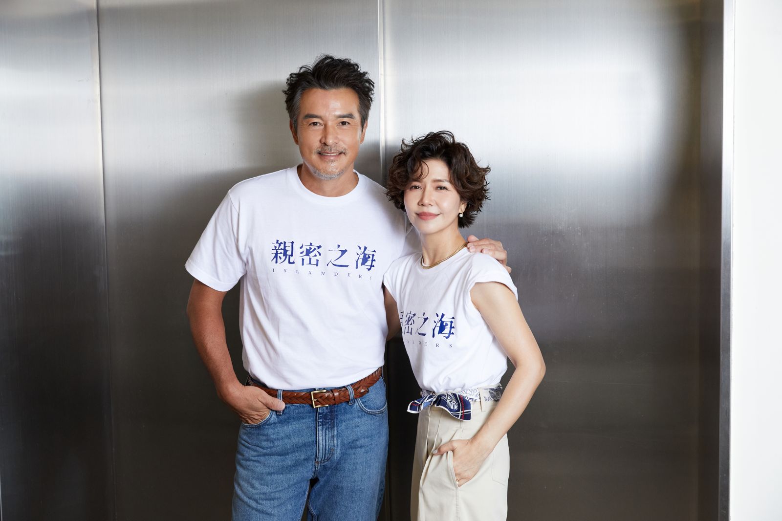 李銘順（左）與于子育（右）在合作的《親密之海》中有情慾對手戲。CATCHPLAY+提供