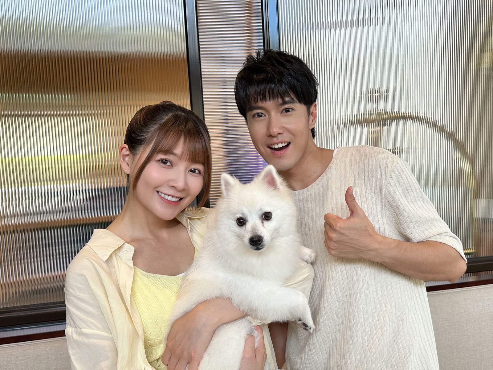 《好運來》全新CP謝京穎（左）、洪浩竣(右)火花滿滿。民視提供