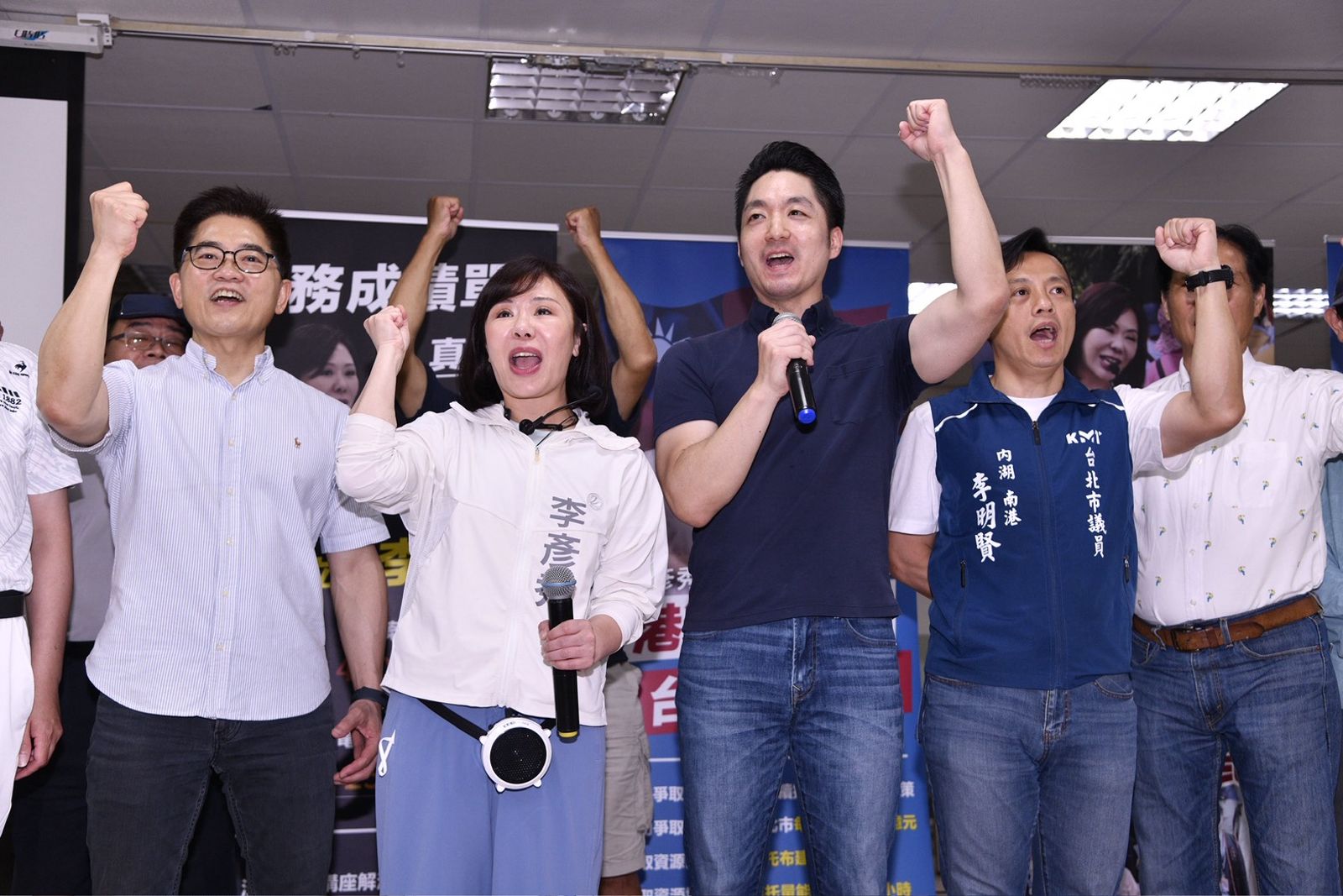 母雞護小雞！蔣萬安連替2藍委站台　力挺李彥秀反罷免