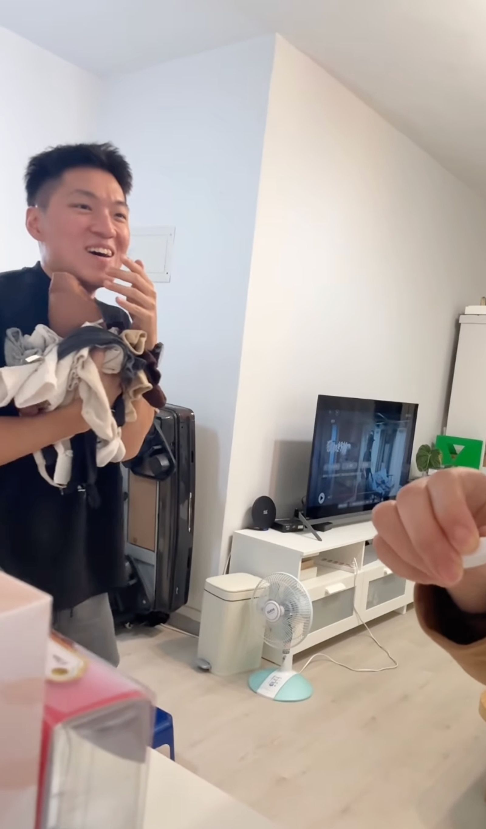 老吳的反應曝光。翻攝IG@shinemeimei