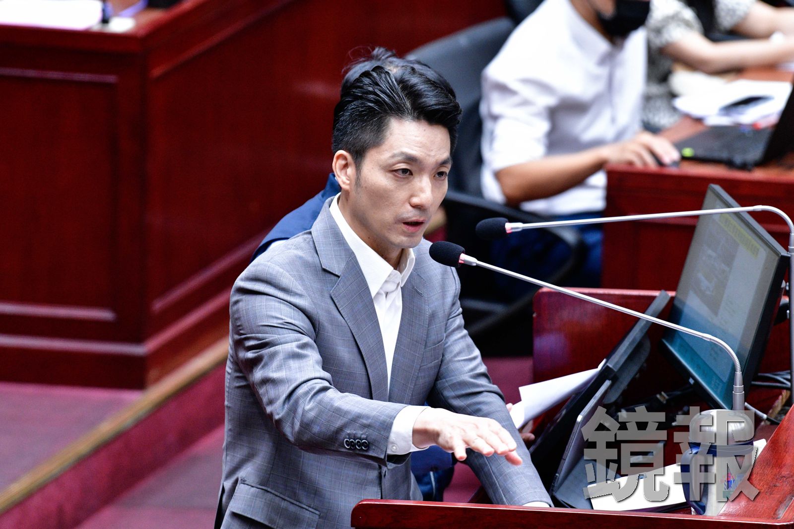 台北市長蔣萬安今天(22日)晚間8時宣布台北市明天放颱風假。資料照片。攝影李智為