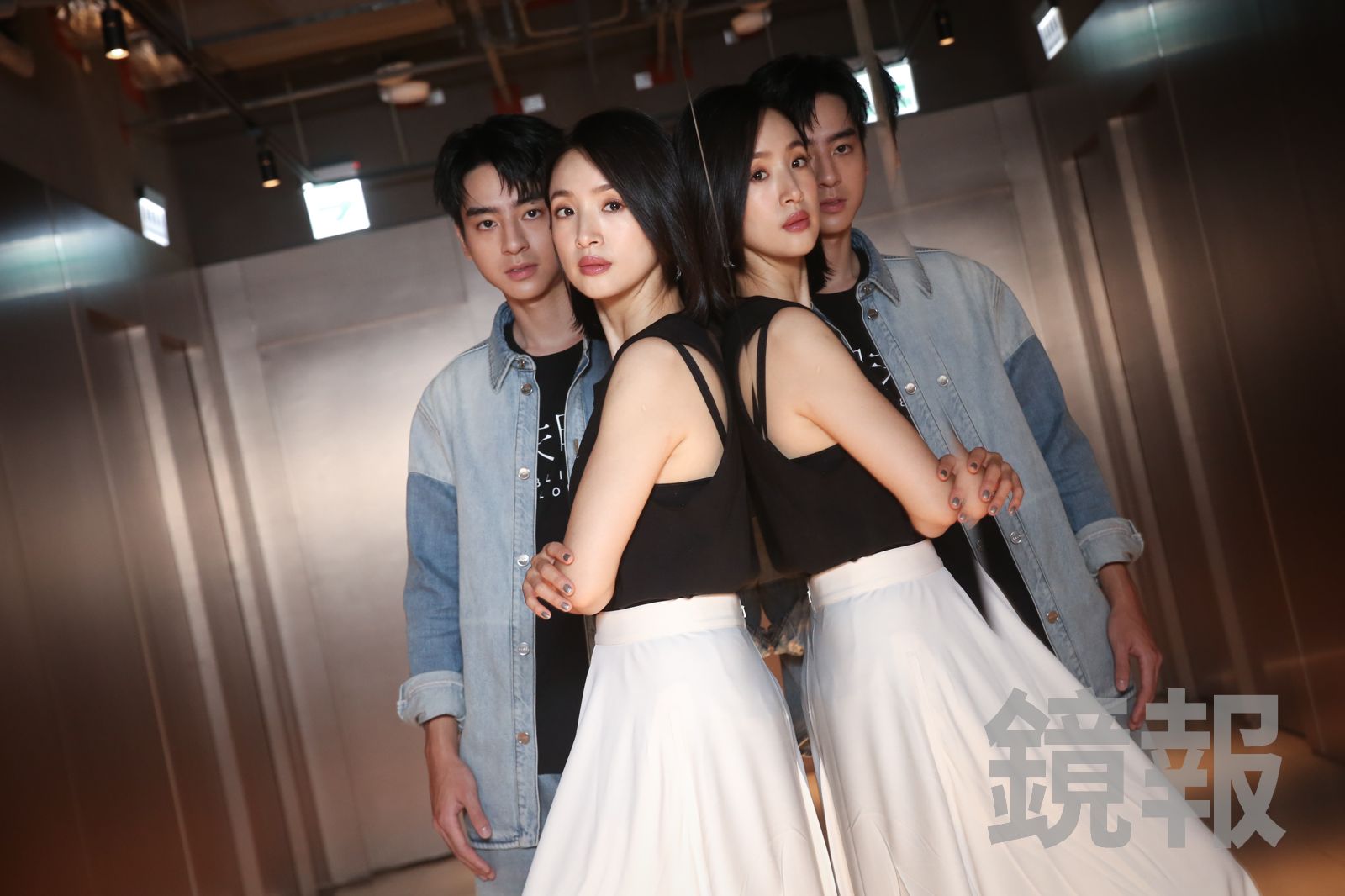 劉敬與林依晨在《失明》中飾演醫生家庭裡的壓抑母子。李鍾泉攝
