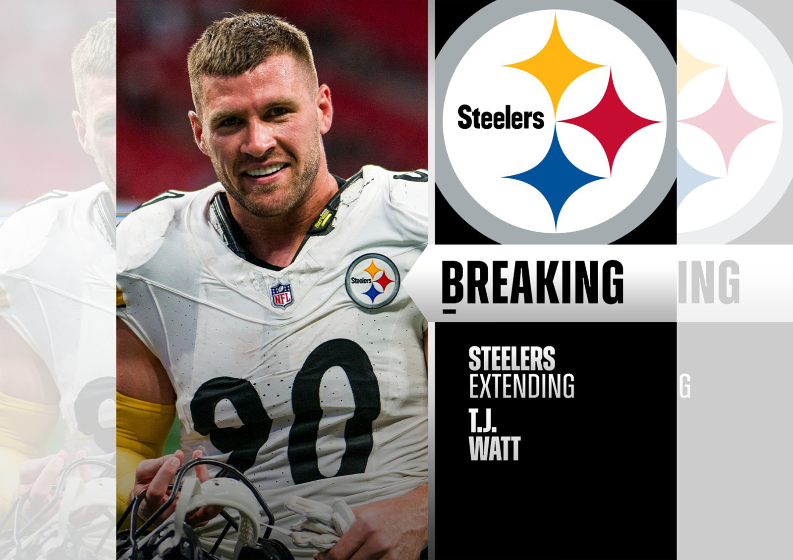 NFL／T.J.Watt續留鋼人　3年1.23億美元再創非四分衛最高薪