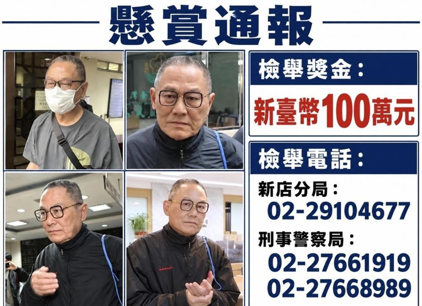高金大帳房張俊傑潛逃逾50天 窩藏車內環島避搜捕 三部會合祭620萬重賞