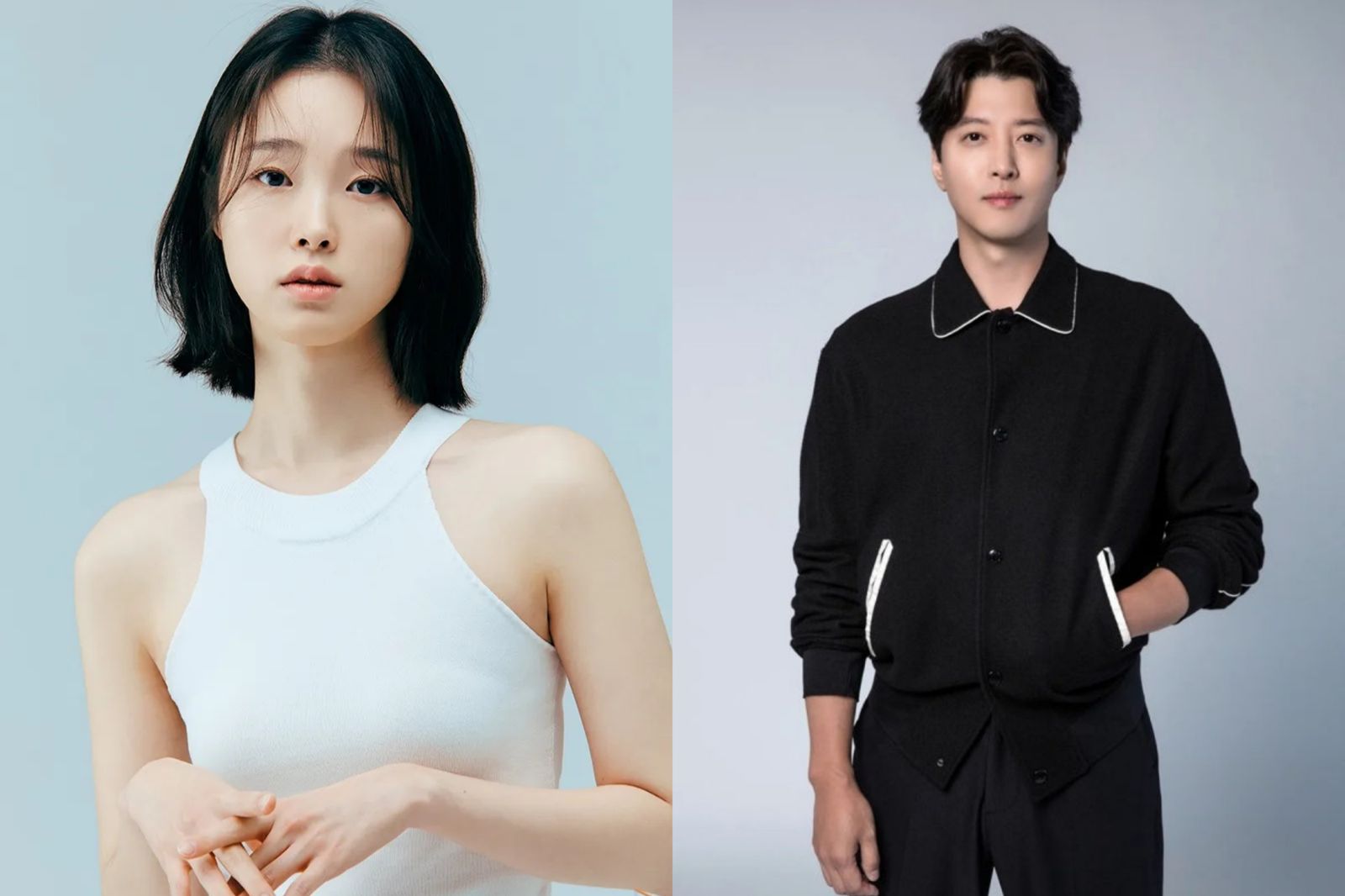 李東健（右圖）與小16歲的演員姜海琳爆緋聞。翻攝NAVER