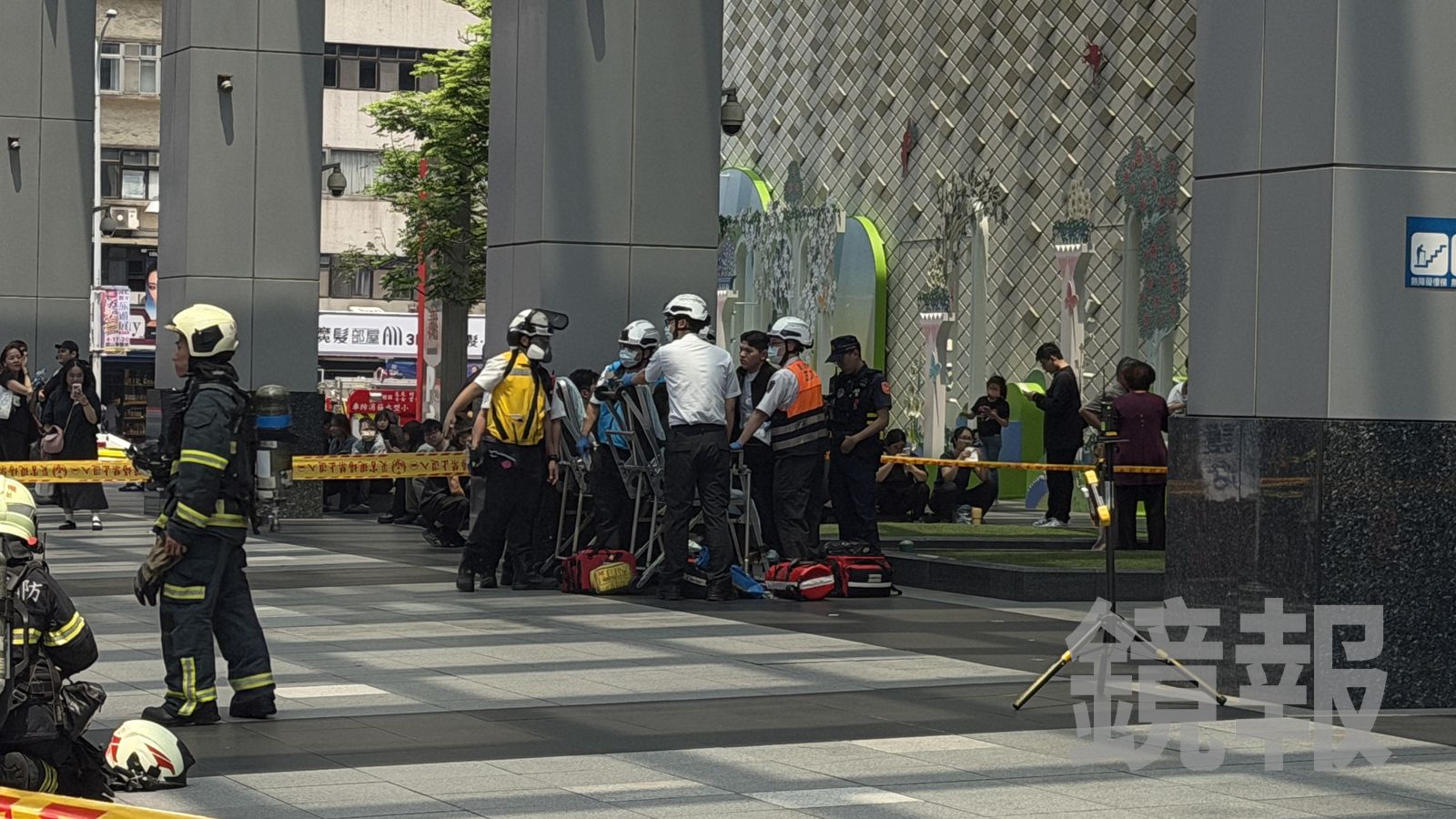 4名饗饗員工嗆傷送醫。顏凱勗攝