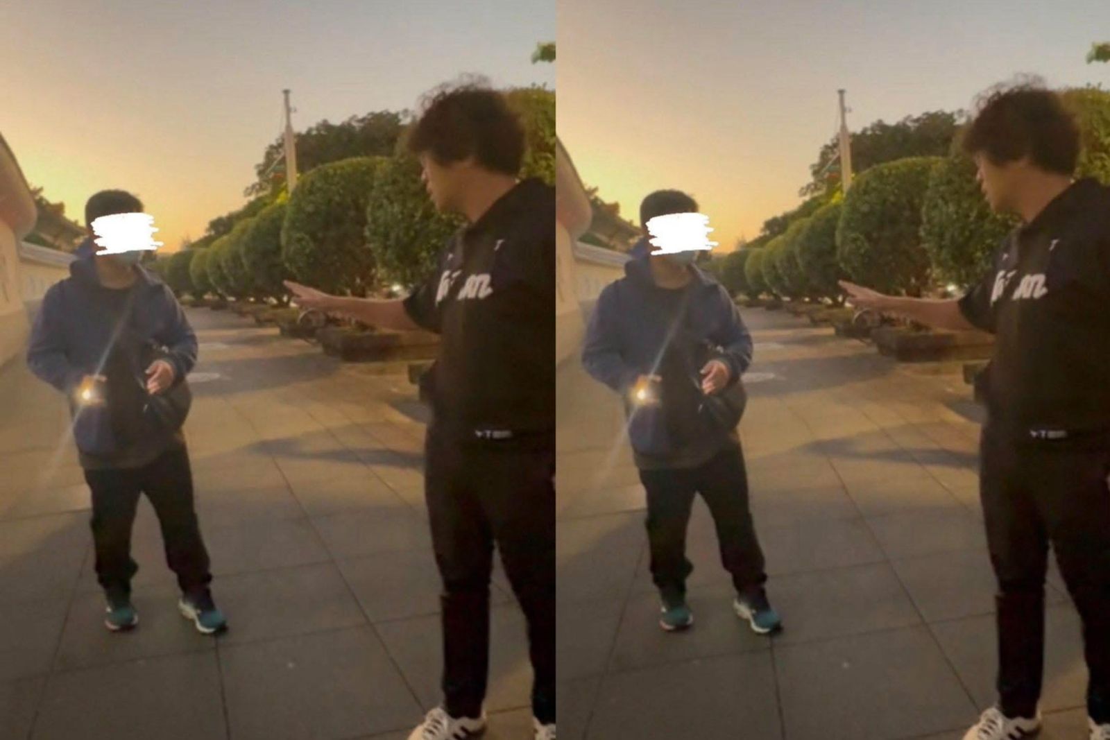 沈伯洋攜女兒散步遇怪男強光逼問　對方竟嗆：寧信共產黨不信你