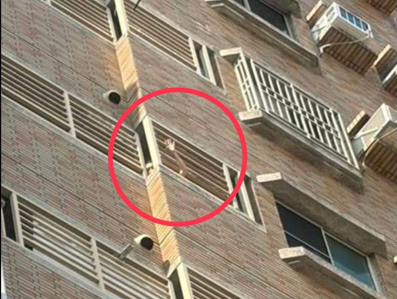 叫破喉嚨也沒用？獨居婦曬衣遭「怪風」反鎖9樓陽台　受困高空絕望揮手 狂喊救命