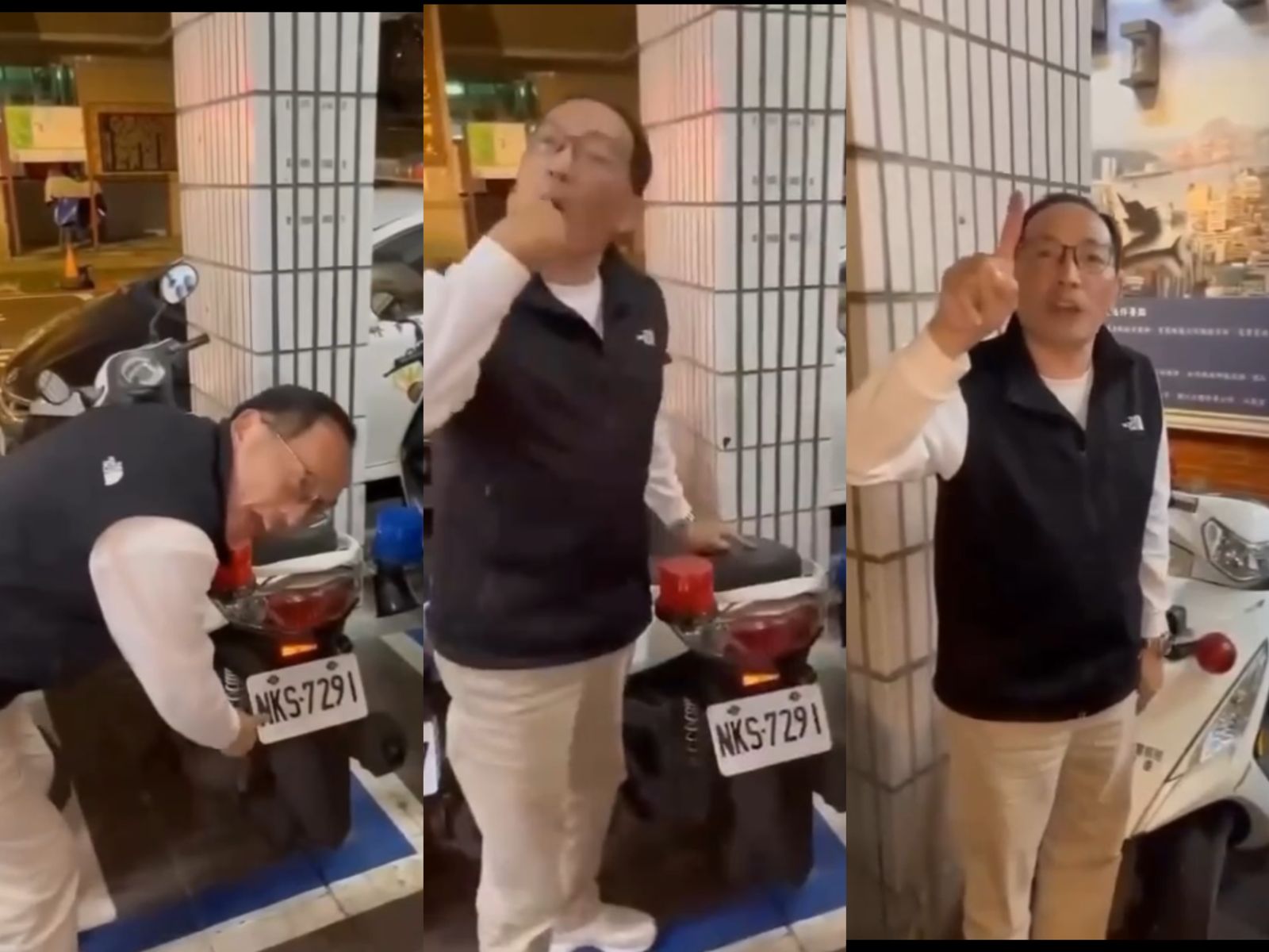 基隆派出所長「舔指驗車」影片瘋傳!挨轟霸凌遭記申誡