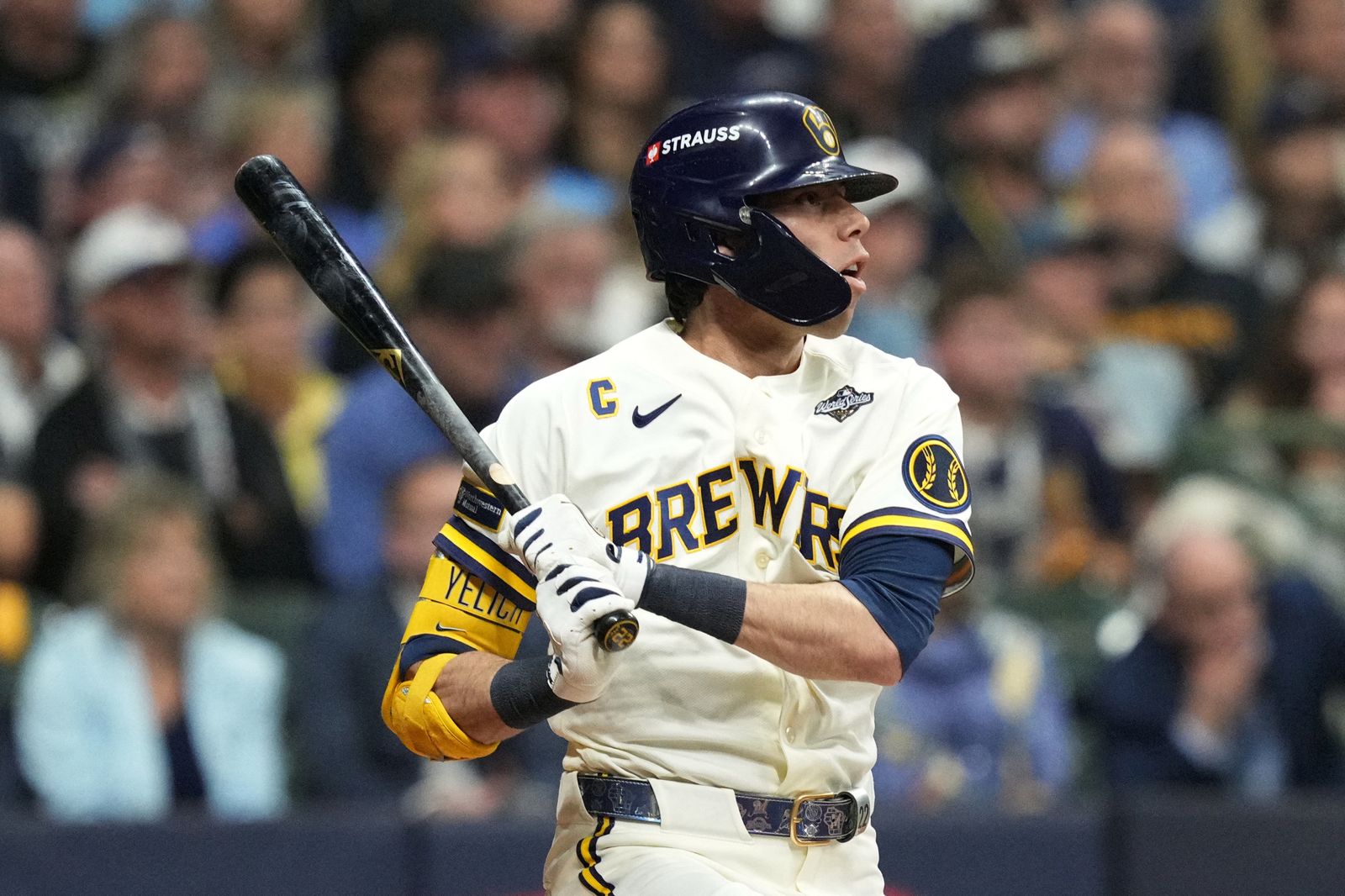密爾瓦基釀酒人隊長Christian Yelich。圖/達志影像