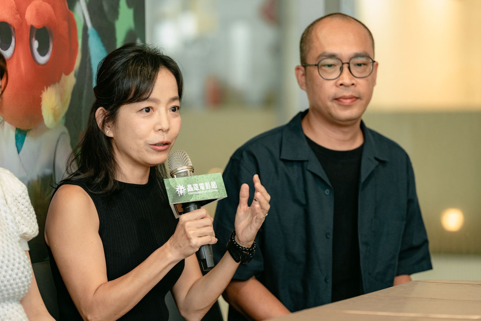 《內惟有個凱》導演徐蘊康（左）、廖敬堯。高雄電影節提供