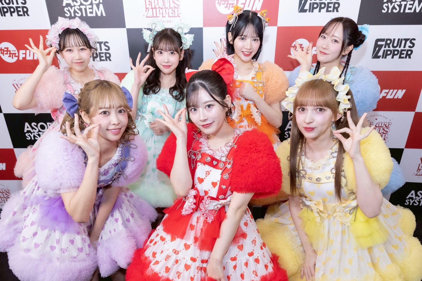 主打可愛風的FRUITS ZIPPER,10月才剛來台會歌迷。好玩國際文化提供
