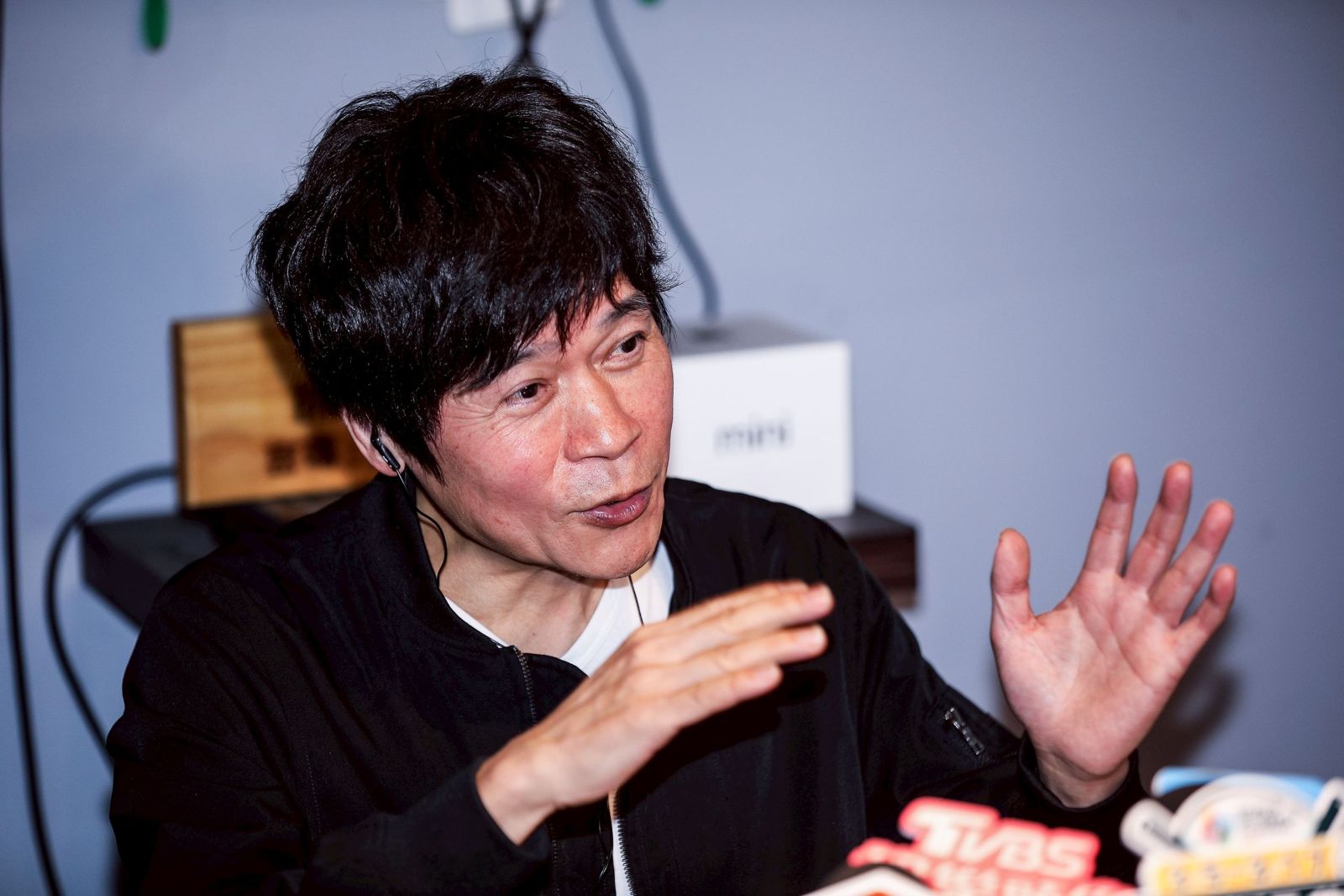 洪榮宏5日為高雄演唱會練團彩排。鄒保祥攝