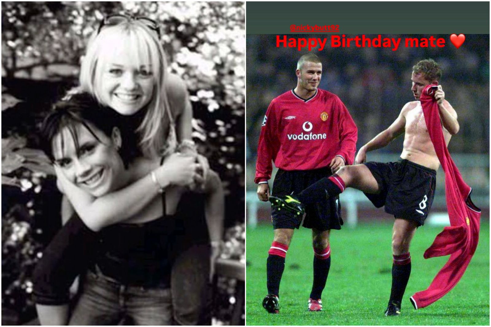 貝克漢夫妻都發文為好友慶生。翻攝IG @victoriabeckham、davidbeckham